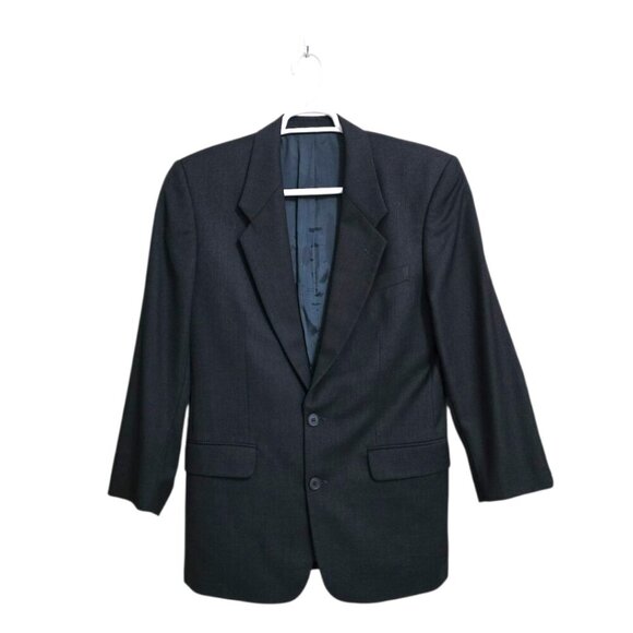 Yves Saint Laurent Navy Wool Single Breasted Blazer Sz 40 - Picture 1 of 12